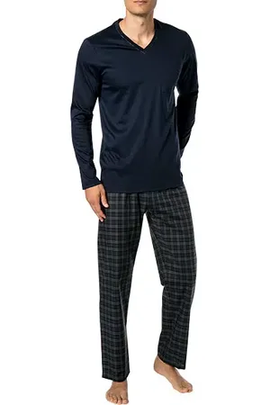 Novila Herren Pyjama gemustert