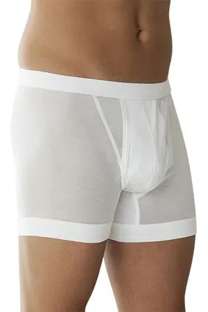 Zimmerli Herren Boxer Short Merc. Baumwolle unifarben
