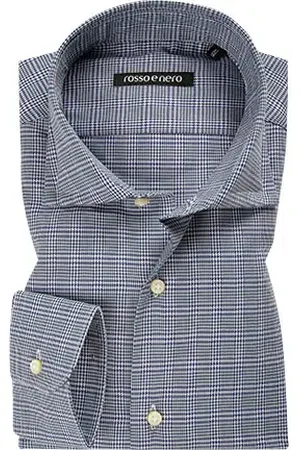 Rosso e Nero Herren Hemd gemustert Slim Fit