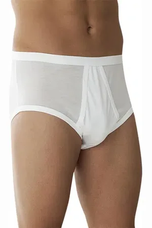 Zimmerli Herren Slip Merc. Baumwolle unifarben