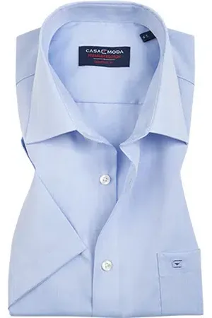 Casa Moda Herren Kurzarmhemd meliert Comfort Fit
