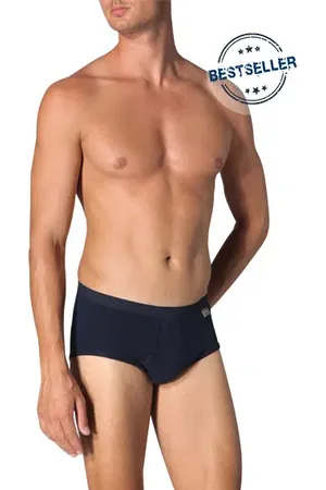 Schiesser Herren Feinripp Sportslip Reine Baumwolle unifarben