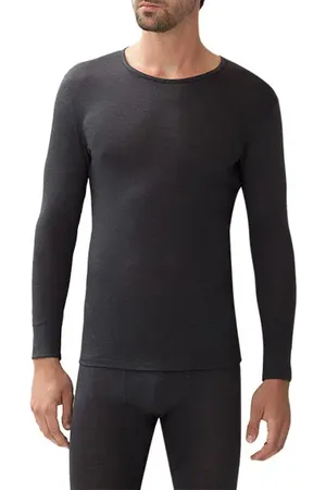 Zimmerli Herren Longsleeve Seidenmix unifarben