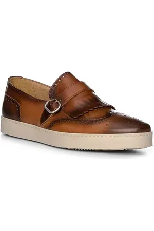 Rosso e Nero Herren Slipper Glattleder