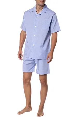 Novila Herren Pyjama Popeline Stoff Kariert