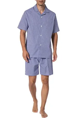 Novila Herren Pyjama Popeline Stoff Kariert