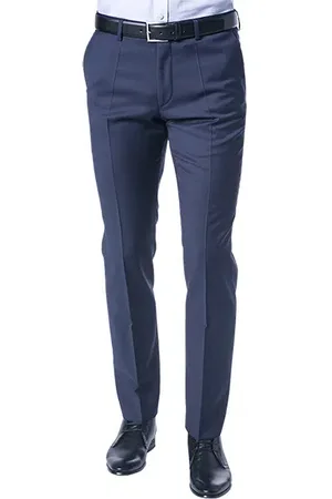 Roy Robson Herren Hose meliert Slim Fit