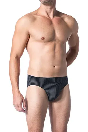 Schiesser Herren Slip Viskose/Modal Gestreift