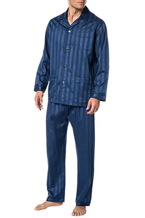 Novila Herren Pyjama Baumwolle & Mix unifarben