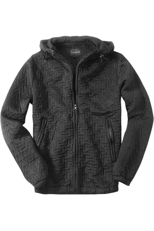 GAS Herren Kapuzenjacke unifarben Slim Fit