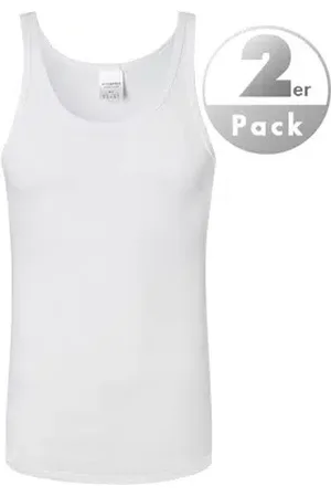 Schiesser Herren Tanktops Reine Baumwolle unifarben
