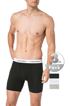 Calvin Klein Herren Trunks Baumwolle & Mix unifarben