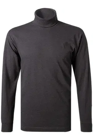 Ragman Herren Rollkragenshirt unifarben