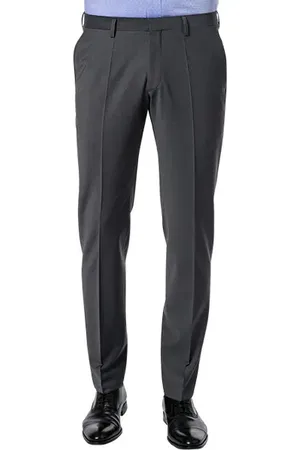 Roy Robson Herren Hose meliert Slim Fit