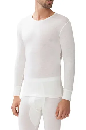 Zimmerli Herren Longsleeve Seidenmix unifarben