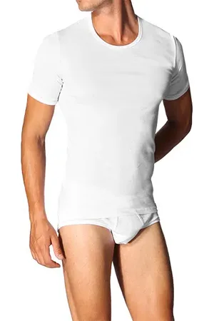 Schiesser Herren Feinripp Shirt Reine Baumwolle unifarben