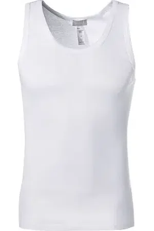 Hanro Herren Tanktop Reine Baumwolle unifarben