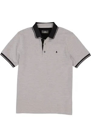 Ragman Herren Polo-Shirt meliert