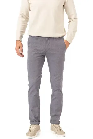 HUGO BOSS Herren Chinohose gemustert Slim Fit