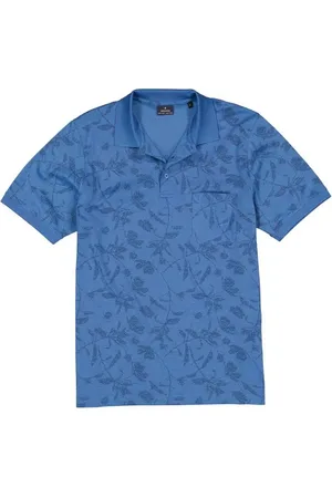 Ragman Herren Polo-Shirt gemustert