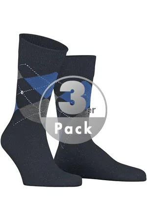 Burlington Herren Socken Schur-Wolle Gemustert