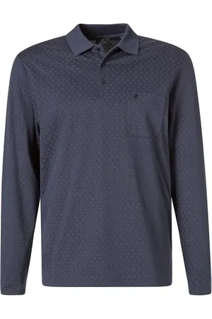 Ragman Herren Polo-Shirt gemustert