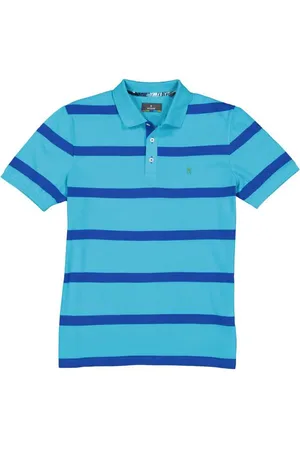 Ragman Herren Polo-Shirt gestreift