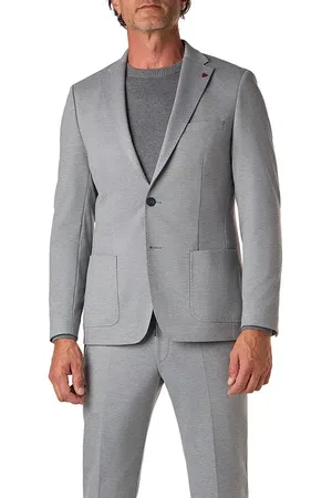 Roy Robson Herren Sakko meliert Slim Fit