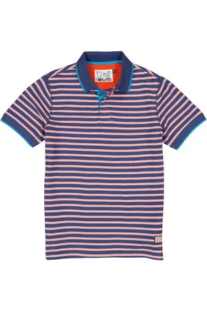 Ragman Herren Polo-Shirt gestreift