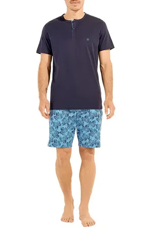 Hom Herren Pyjama Baumwolle & Mix Gemustert