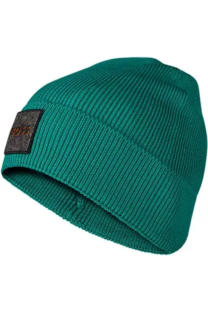 HUGO BOSS Herren Strickmütze Woll-Stoff