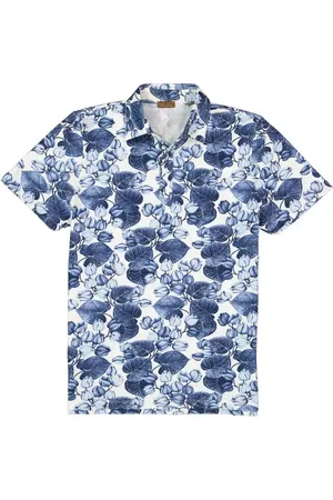 Stenströms Herren Polo-Shirt geblümt