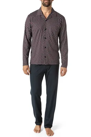 Calida Herren Pyjama Jersey-Baumwolle Gemustert