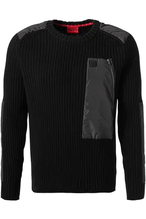 HUGO BOSS Herren Pullover unifarben