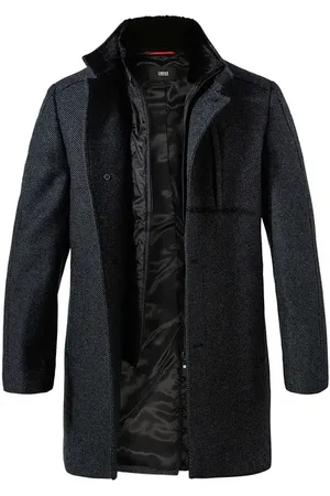 Cinque Herren Mantel unifarben