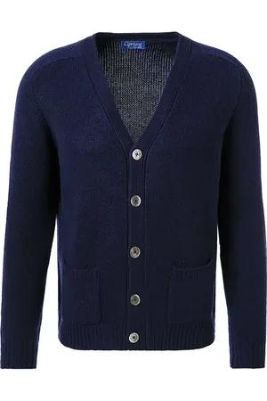Cipriani Herren Cardigan unifarben