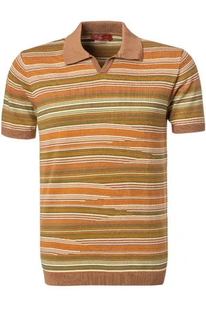 Daniele Fiesoli Herren Polo-Shirt gestreift
