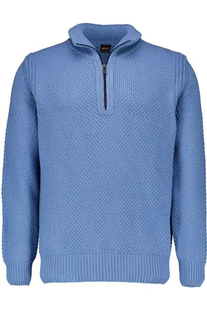 HUGO BOSS Herren Troyer unifarben