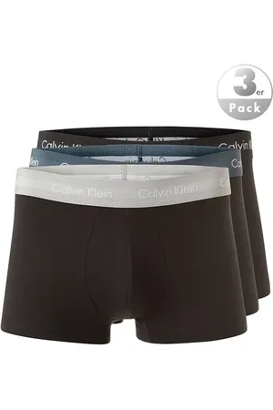 Calvin Klein Herren Trunks Baumwolle & Mix unifarben
