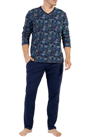 Hom Herren Pyjama Baumwolle & Mix Gemustert