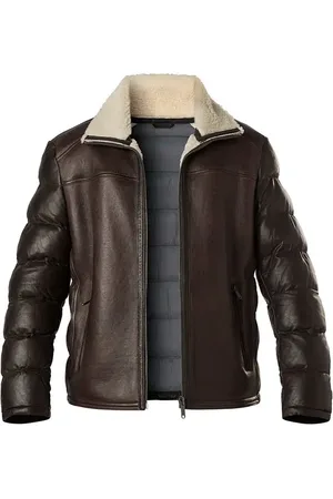 Bugatti Herren Lederjacke unifarben