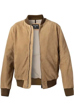 Strellson Herren Lederjacke unifarben