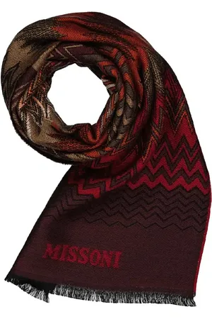 Missoni Herren Schal Schur-Wolle gemustert