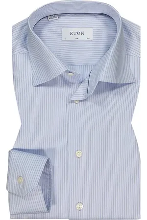 Eton Herren Hemd gestreift Slim Fit
