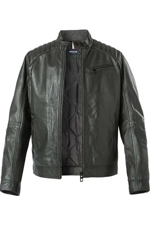 Daniel Hechter Herren Lederjacke unifarben