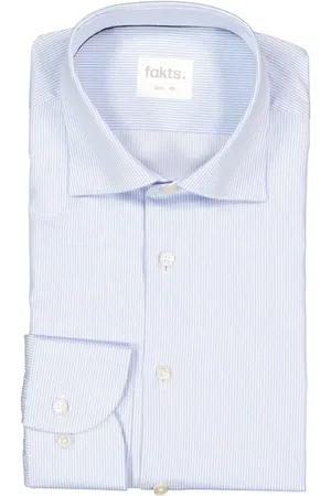 fakts Herren Hemd gestreift Slim Fit