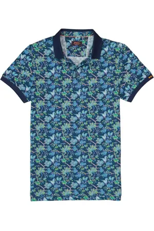 NZA Herren Polo-Shirt geblümt