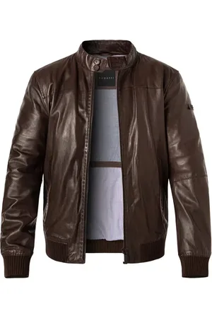 Bugatti Herren Lederjacke unifarben