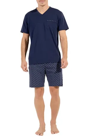 Hom Herren Pyjama Baumwolle & Mix Gemustert
