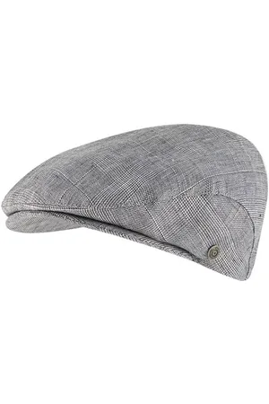 Bugatti Herren Schiebermütze Linen kariert